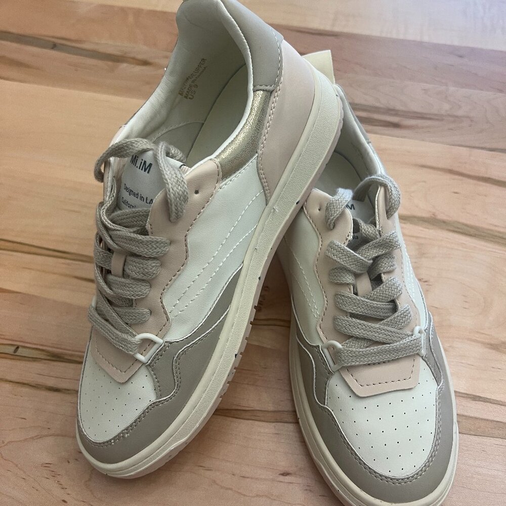 Mi.iM Paige Sneaker - Pink White - Womens size 9 - NEW